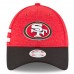 Women's San Francisco 49ers New Era Scarlet/Black 2018 NFL Sideline Home 9FORTY Adjustable Hat 3059243